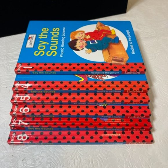 ‘Say The Sounds’ Phonics Books Ladybird (Part Set: Books 1,4,5,6,7,8) - Picture 8 of 9